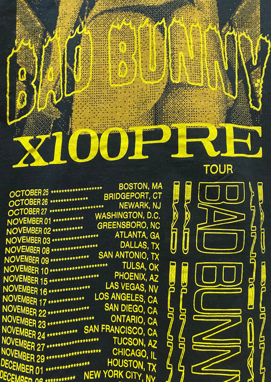 Load image into Gallery viewer, 2019 Bad Bunny &amp;quot;X100PRE&amp;quot; Tour T-Shirt (M)
