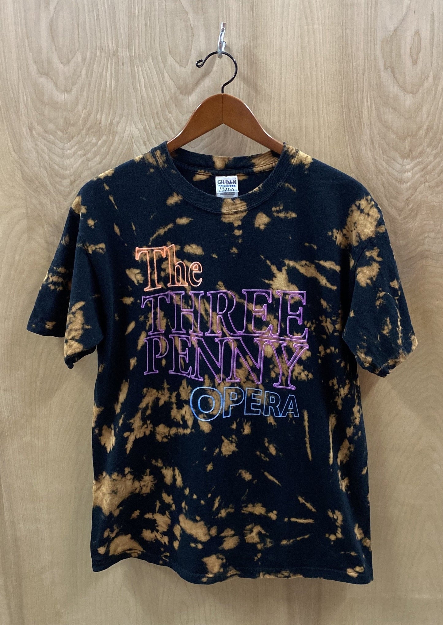 Load image into Gallery viewer, The Three Penny Opera Acid Wash Splatter T-Shirt (4811529781328)
