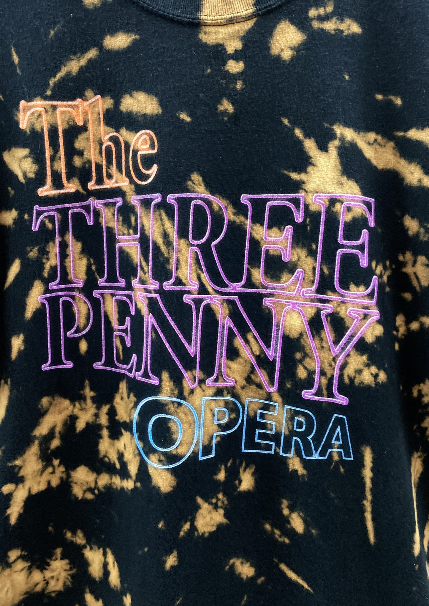 The Three Penny Opera Acid Wash Splatter T-Shirt (4811529781328)