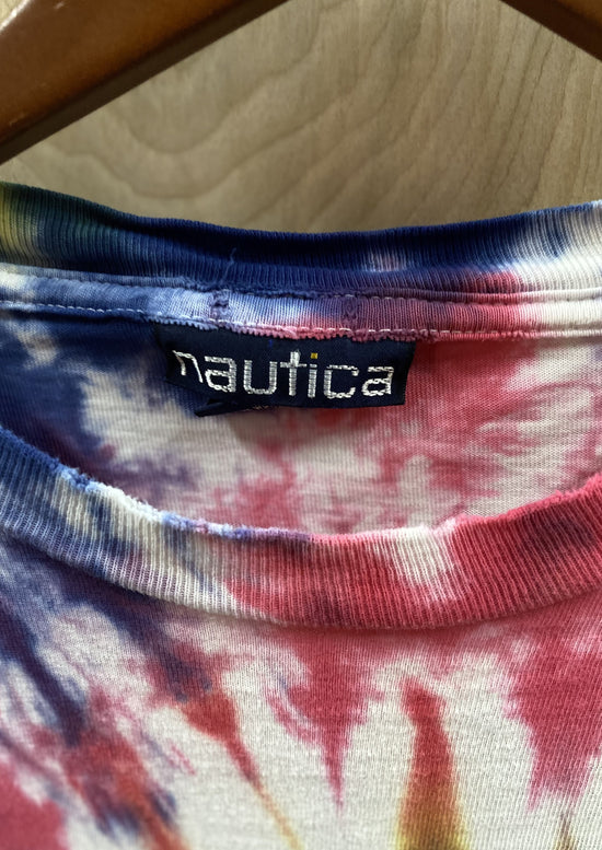 Vintage Nautica Logo Tye Dye T-Shirt (4811530666064)