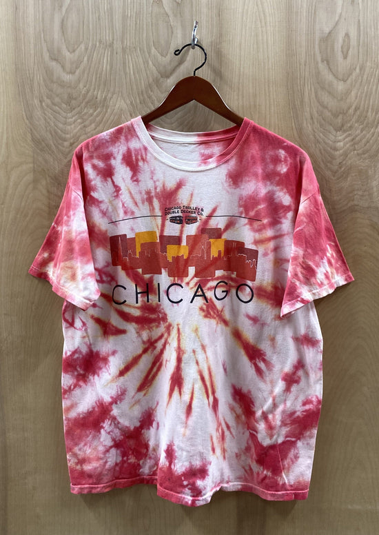 Chicago Skyline Tye - Dye T-Shirt (4811526504528)