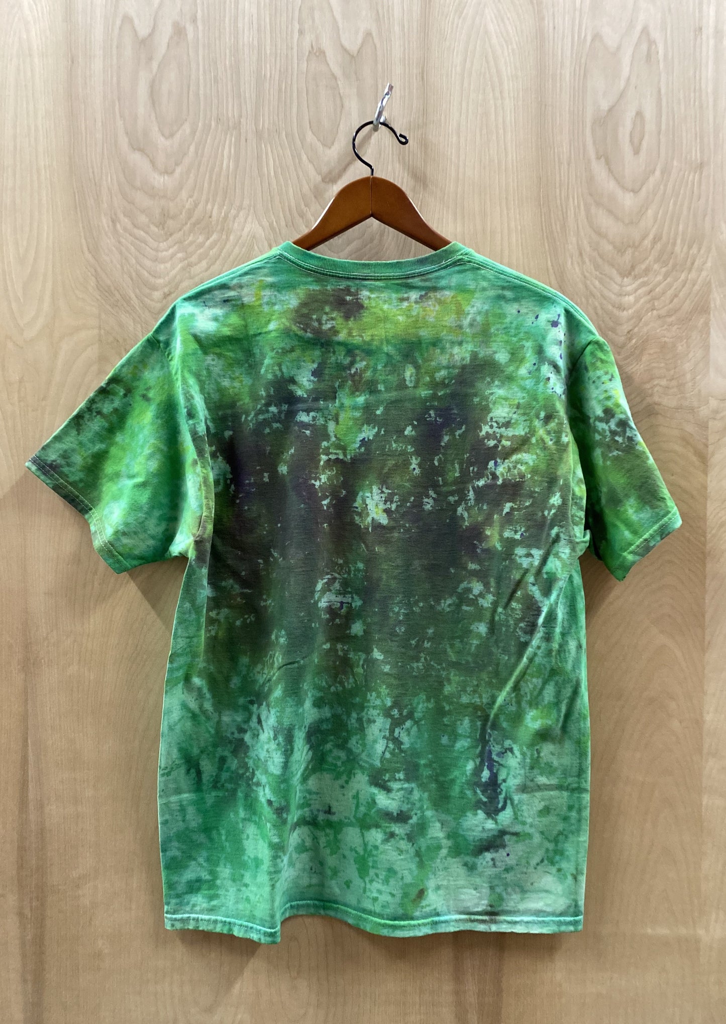 Green Splatter Tye Dye T-Shirt (4811526897744)