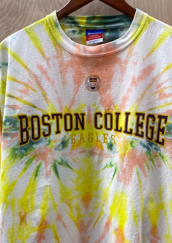 Boston College Tye Dye Long Sleeve T-Shirt (4811526307920)