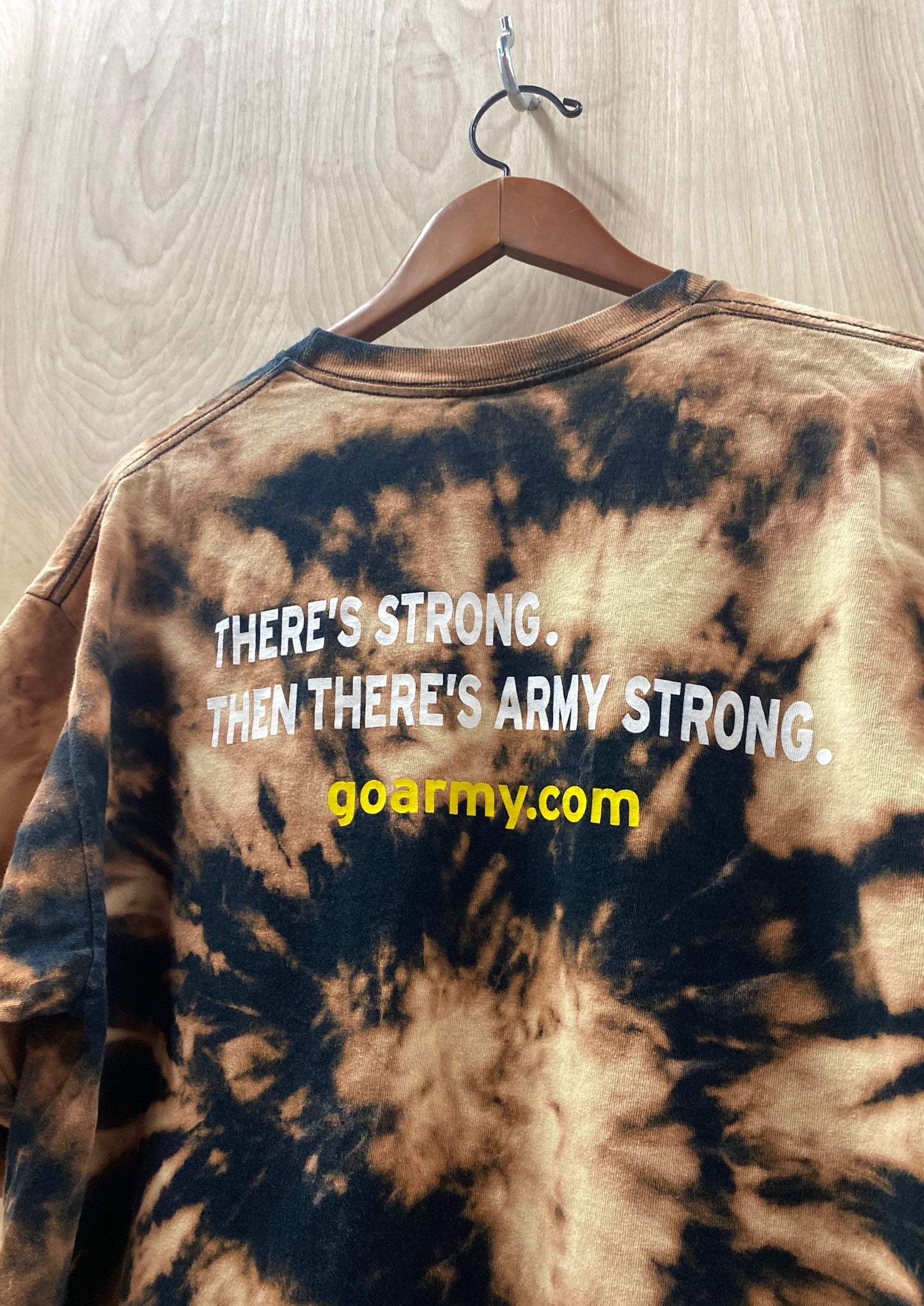 Us Army Strong Acid Wash T-Shirt (4811530010704)