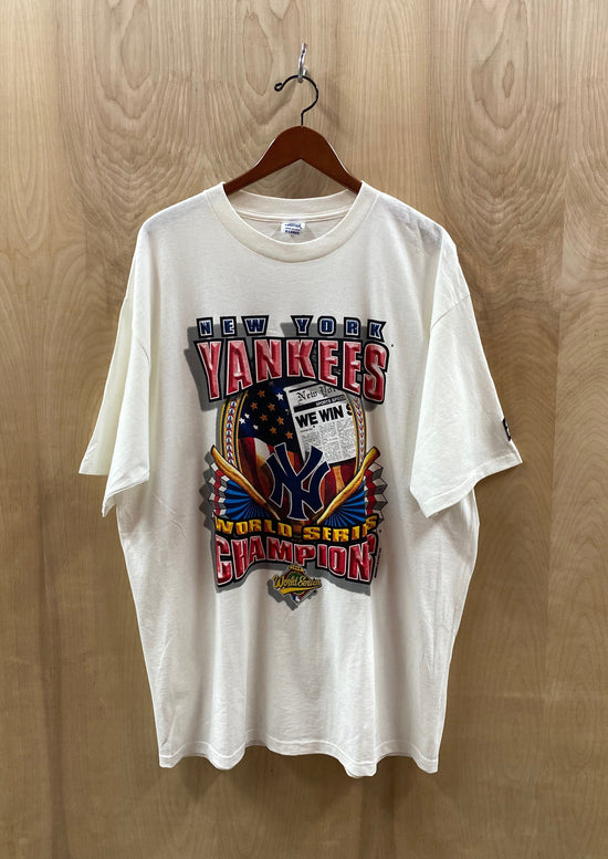 New York Yankee champions newspaper T-Shirt (4811528667216)