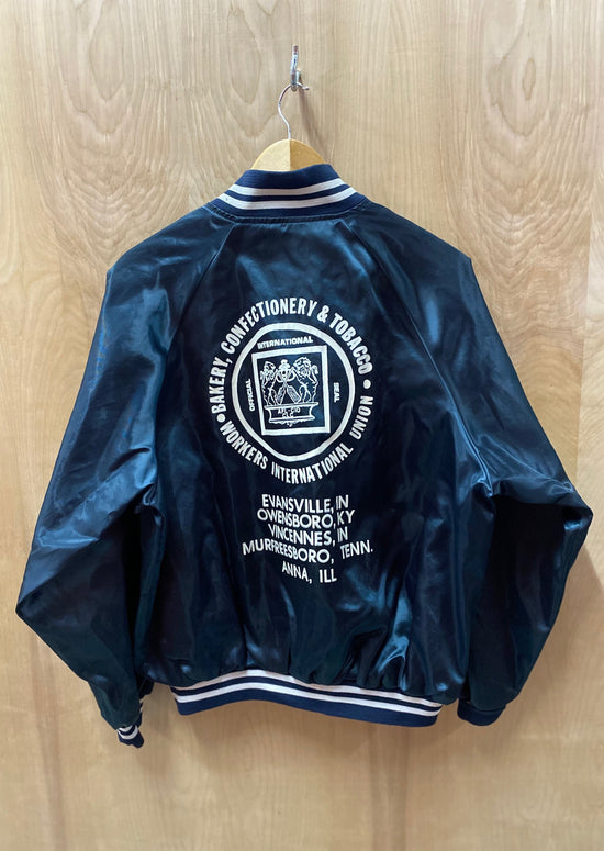 Local 280 Union Official International seal satin bomber (4811527716944)