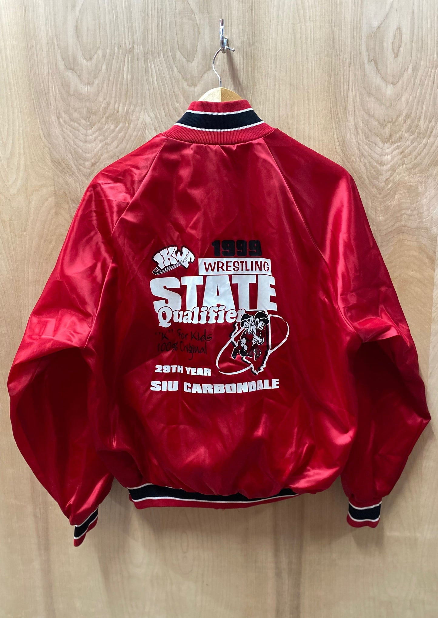 Vintage Westark Wrestling State Qualifiers stain bomber (4811530928208)