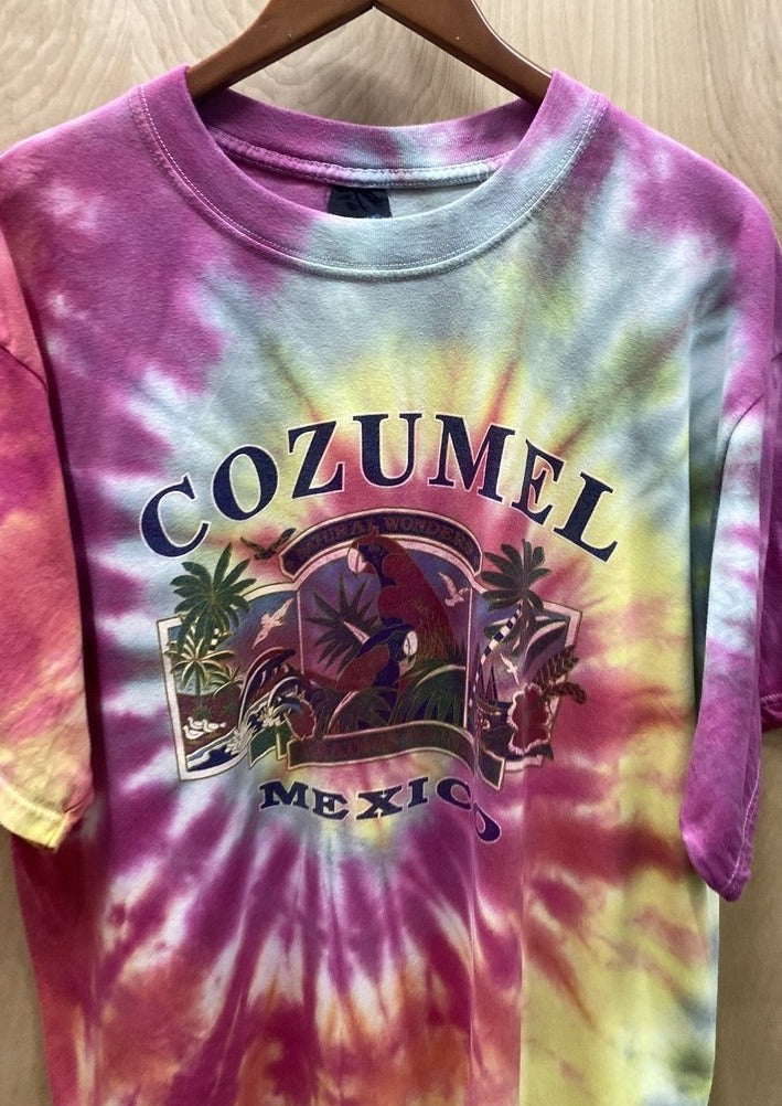 Cargar imagen en el visor de la galería, Cozumel Mexico Tye Dye T-Shirt (6584621924432)
