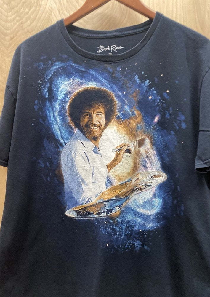 Load image into Gallery viewer, Bob Ross Galaxy T-Shirt (6584617271376)
