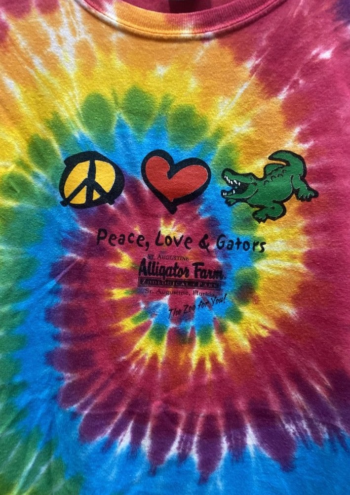 Load image into Gallery viewer, Arteform (Peace,Love,Gators) Tye Dye T-Shirt (6584622219344)
